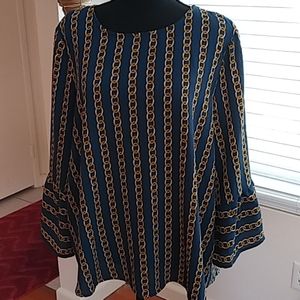 AUW chain pattern blouse